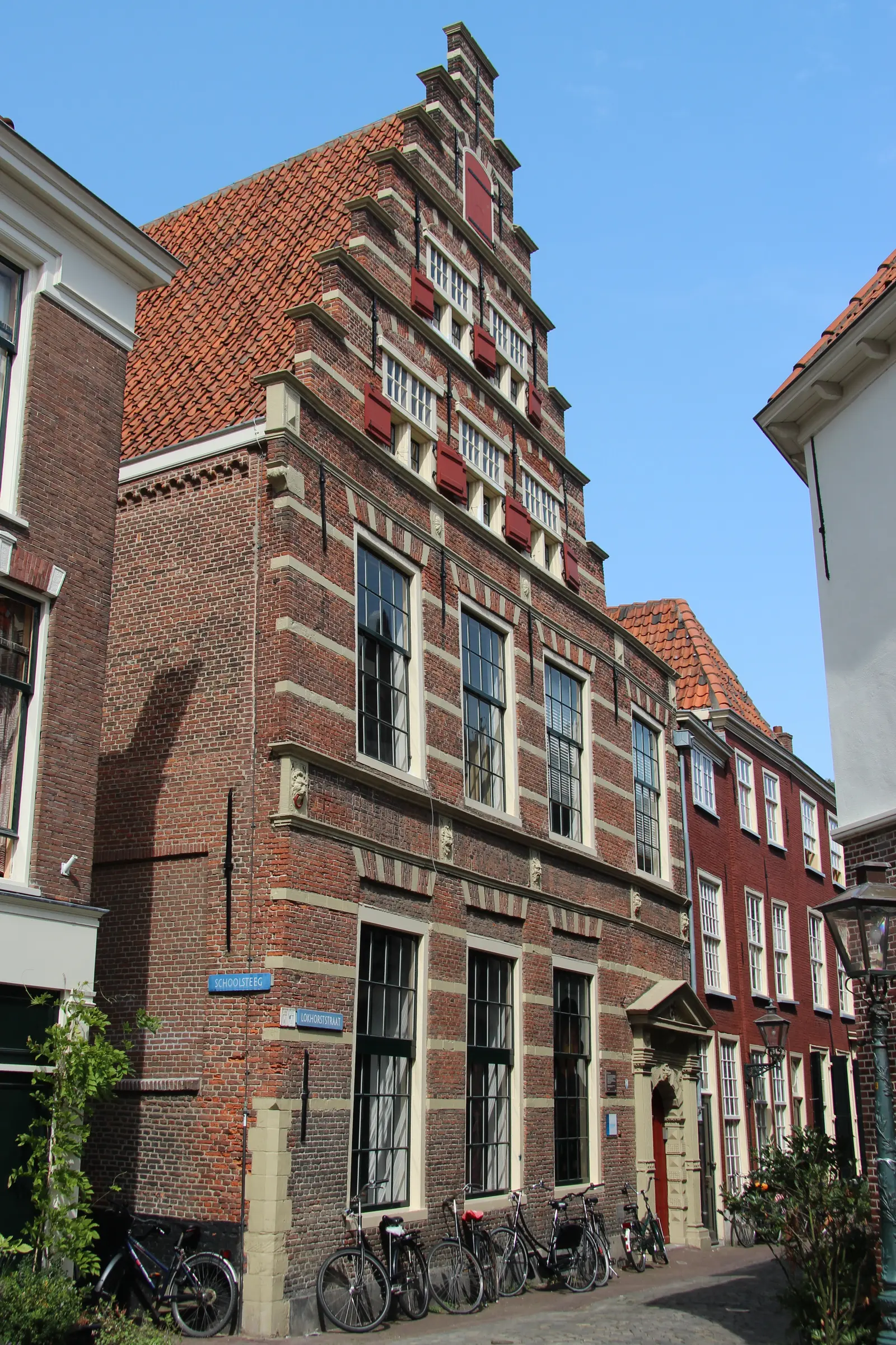 Latin School in Leiden — listed monument: The Latin School on Lokhorststraat is the historic school building where Rembrandt